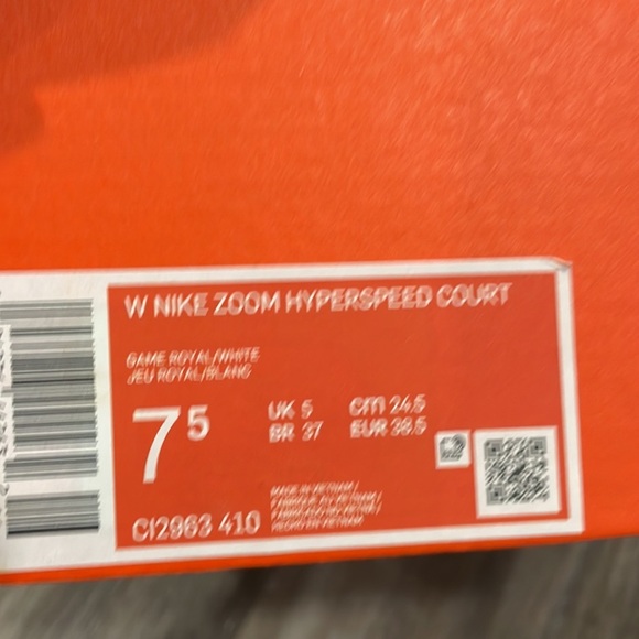 Nike Hypercourt Zoom Blue Women's Athletic - Picture 10 of 10